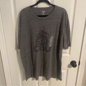 NWT 91 League Christian Brothers University Heather gray tshirt. Size 2XL